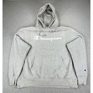 Vintage‎ Champion Reverse Weave Hoodie Men XL Script Logo Pullover Sweatshirt